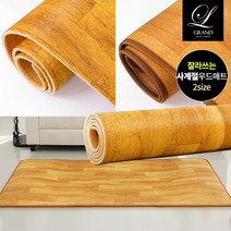 국산 잘라쓰는 고급 베란다매트 롤매트 2TYPE 아파트 거실 소형 바닥매트 층간소음방지 푹신한 미끄럼방지 우드패턴 카페트형 사계절 거실매트 장판 방수매트 놀이매트, 일반우드(재단가능)