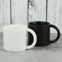 카페 무광 빅 머그잔 480ml 도자기 매트 커피잔, 블랙