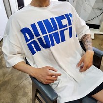 어깨 넓어보이는 오버핏 반팔티셔츠 헬스티 짐웨어 빅사이즈 박스티 03