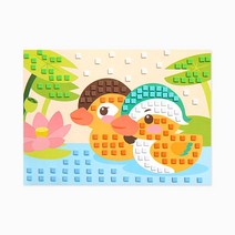 민화샵 유아만들기 EVA 모자이크아트, 04_민화 원앙도 UDPEV001G