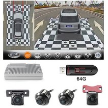 어라운드뷰 후방 사이드 카메라 자동차 어라운드 뷰 360 버드 리뷰 소니 307 DVR 벤츠 E클래스 2012, 04 360 64G USB