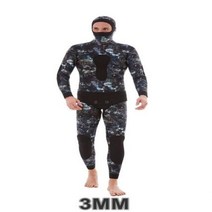 다이빙후드 모자 남성 스쿠버 긴 소매 후드 2 조각 네오프렌 수중 사냥 따뜻한 잠수복 스피어 낚시 스노클링 수영, 1.3MM - S(height158-166cm)
