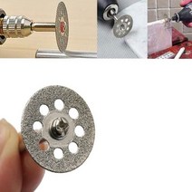 돌 대리석 금속 커팅 미니절단기 30MM 다이아몬드날 10개+어댑터2개