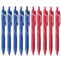 유니 제트스트림 볼펜 0.5mm 혼합 10자루 SXN-150-05 SXN-150C-05, 0.5 10개(흑0청5적5)