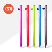 국산롤리팝볼펜 (0.7mm1자루) X 3개, 랜덤