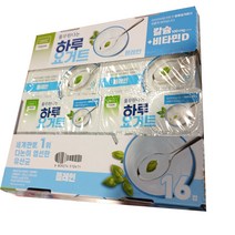 풀무원다논 하루요거트플레인80g X 16컵 아이스포장무료