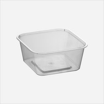 서비스팩용기 MS-SQ450 반투명 PP용기+뚜껑 500세트 420ml [젤리 견과류 과일 탕 포장용기 배달용기 TSQ450], 용기+뚜껑(500세트)