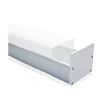 제로조명 폭 100mm 길이 3m 경관바 경관봉 LED 바 입체사각 경관조명용 경관케이스 광고자재 바디 알루미늄 PC 덮개 건물외벽 테두리, 1개