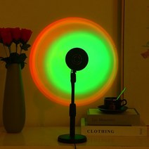 인공 태양 감성 선셋 석양 LED 프로젝션 조명 무드등, 본상품