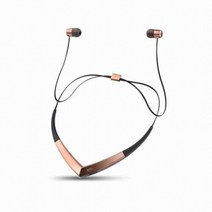 브리츠 넥밴드형 블루투스 이어폰 8시간 Britz BZ-MR5000 (블랙 로즈골드), 로즈골드