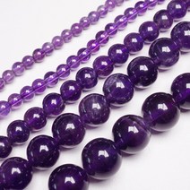 자수정 원석 천연석 염주 비즈 팔찌만들기 DIY 재료 악세사리 부자재