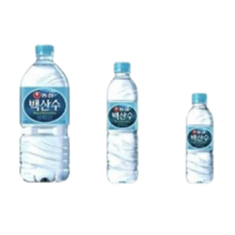 연우커머스 백산수 무라벨 330ml 500ml 1리터 미니생수 배달, 40개