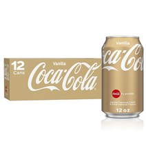 Coca Cola Soda 미국 코카콜라 바닐라 소다 탄산음료 캔 음료수 12oz(355ml) 12캔