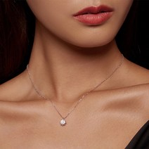 [러블리무드] GRA인증서/엑설런트컷팅 2캐럿 랩다이아 럭셔리 모이사나이트 목걸이