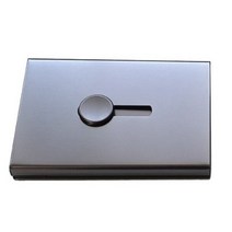 엣지있게 쓱 메탈 자동 명함 케이스, 3개, 블랙