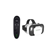 VR 가상현실 VR SHINECON BOX 5 Mini Glasses 3D Universal Virtual Reality 360 HD Movies Headset For Go, 한개옵션1, 01 VR Black Controller