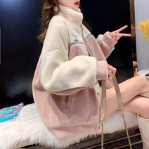 양털 후리스 루즈핏 자켓 뽀글이 재킷 여성 오버핏 스웨터 겨울 점퍼 22FW