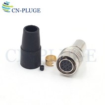 히로세 커넥터 10 핀 HR10A-10P-10S (73) / 플러그 소켓 산업용 카메라, 01 plug
