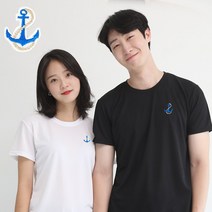 멋지군 코오롱 쿨론 기능성 반팔티 PK 빅사이즈 닻자수 반팔 티셔츠