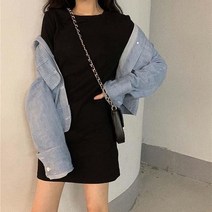 3컬러 라운드 민소매 미니 원피스 LKO410