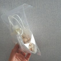 마스크 보관함 케이스 편백나무 지퍼백 위생 파우치 항균 탈취 입냄새 제거 큐브 칩, 소_실버