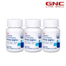 [지앤씨] [GNC] 비타민B 컴플렉스 (60정) 30일분 x 3병, 상세 설명 참조, 상세 설명 참조