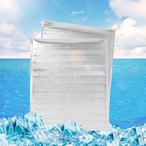 접착식 다용도 은박 보냉봉투 50p세트 보냉팩 20x30cm, 상세페이지 참조