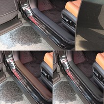 콘보이 렉서스UX250H 인조가죽도어스텝커버 네이비색, 단품, 렉서스