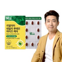 리얼닥터 데일리 루테인 아이즈 케어 눈건강 건강기능식품 영양제, 60정, 1개