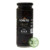 푸드올마켓_ 로레토 슬라이스 블랙올리브 330g