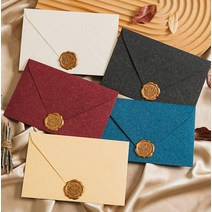 편지 엽서에 붙이는 밀봉 실링왁스 스티커 청첩장 초대장 만들기, 4실링스티커 트리