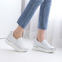 에나멜 콤비 큐빅 스타 통굽 슬립온 4.5cm