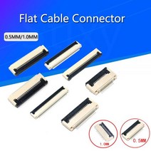 알루미늄 프로파일 0.5mm1mm 피치 언더 클램셸 소켓 10 개 FPC FFC 플랫 케이블 커넥터 4P 5P 6P 8P 10P 12P 14P 16P 20P 22P 24P 30P, 14P_1.0MM