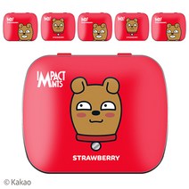 임팩트 카카오프렌즈 민트 카카오 무설탕 캔디 딸기(프로도) 6개입, 15g, 6개