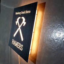 [209팩토리]매장포인트간판 Size50x50cm led후광 아크릴사인 실내인테리어 벽조명간판 065, 01.50cm x 50cm x 5T, 01.내추럴우드, 02.전구색(제품적용)