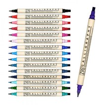 캘리그라피마카 마카 일본마카 캘리그라피 MS3400 지그 컬러마카 ZIGZIG 캘리그라피 MS-3400 낱색, 본상품선택, OCEAN