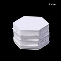 취미 퀼트 diy 도구 종이 육각 템플릿 패치 워크 바느질 공예 Diy 액세서리 100 개, [01] 8mm