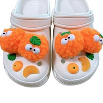 10P 귤뽀글이 먼지 인형 신발 악세서리 파츠 세트