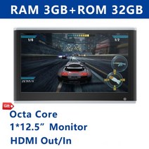 후석모니터 차량용 tv 카니발 리어 모니터안드로이드 11 헤드레스트 모니터 13 인치 IPS 스크린 차량 디, 10 1 PCS Silver 12.5