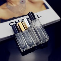 고급 외관 스프레이 향수 사각 유리 공병 15ml 실버