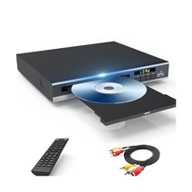 DVD 플레이어 CD/DVD용 지역 무료 RCA 안정적인 출력/USB 128G 입력으로 NTSC/PAL 시스템 지원 모든 TV에 적합한 리모컨 및 케이블 포함