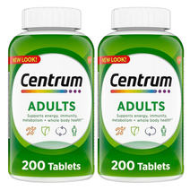 센트룸 성인용 종합 비타민 미네랄 보충제 200정 2병
