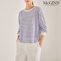 매긴 린넨 스트라이프 티셔츠 M2M1TS6540
