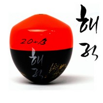 [나만의수제찌] 원도권 원정용 수제 오동나무 구멍찌 해적 해적찌, 형광오렌지1.5호