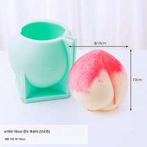 와끼 복숭아 몰드 아이스크림 선복숭아 밀크 젤리 복숭아 아이스크림 입체 실리콘 그라인더 초콜릿 복숭아 잎, 19cm-6인치 복숭아