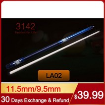 카본큐대 당구큐대 3쿠션 개인큐 당구블랙 8 1/2 스누커 풀 큐 LA 시리즈 11.5mm 9.5mm 미국 16 색 당구 케, 02 LA02_01 9.5mm