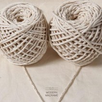 MEX958710 *디아코니아* 마크라메실 골드 볼사 면로프 90합 120합 (80yd) 마크라메 재료