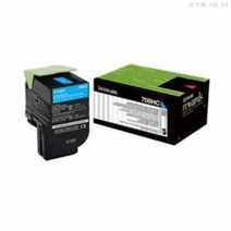 렉스마크 CS510de 정품토너 파랑 3000매(70C8HCE), 1개