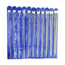 코바늘 레이스 뜨기 티코스터 가방 파우치 모자 2-8mm 25cm35cm 스테인레스 스틸 스트레이트 뜨개질 바늘 크로 셰 뜨개질 후크 diy 스웨터 직조 액세서리 뜨개질 도구, 35cm, 4.5mm