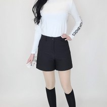 티앤드골프 여성 골프 누빔 패딩 반바지 방풍 방한 골프웨어